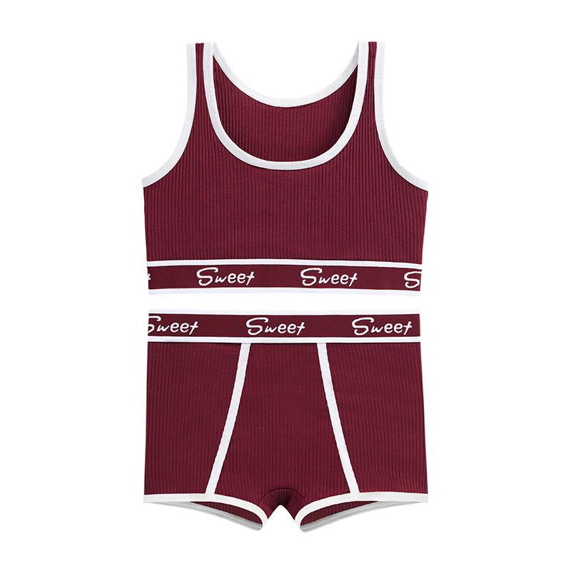 

Дышащий однотонный спортивный бюстгальтер и трусики, комплект нижнего белья с бюстгальтером и трусиками Push Up, женское нижнее белье L