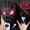Electrically Blinking Spider-Man Mask with Light-Up Eyes - Perfect for Christmas Cosplay