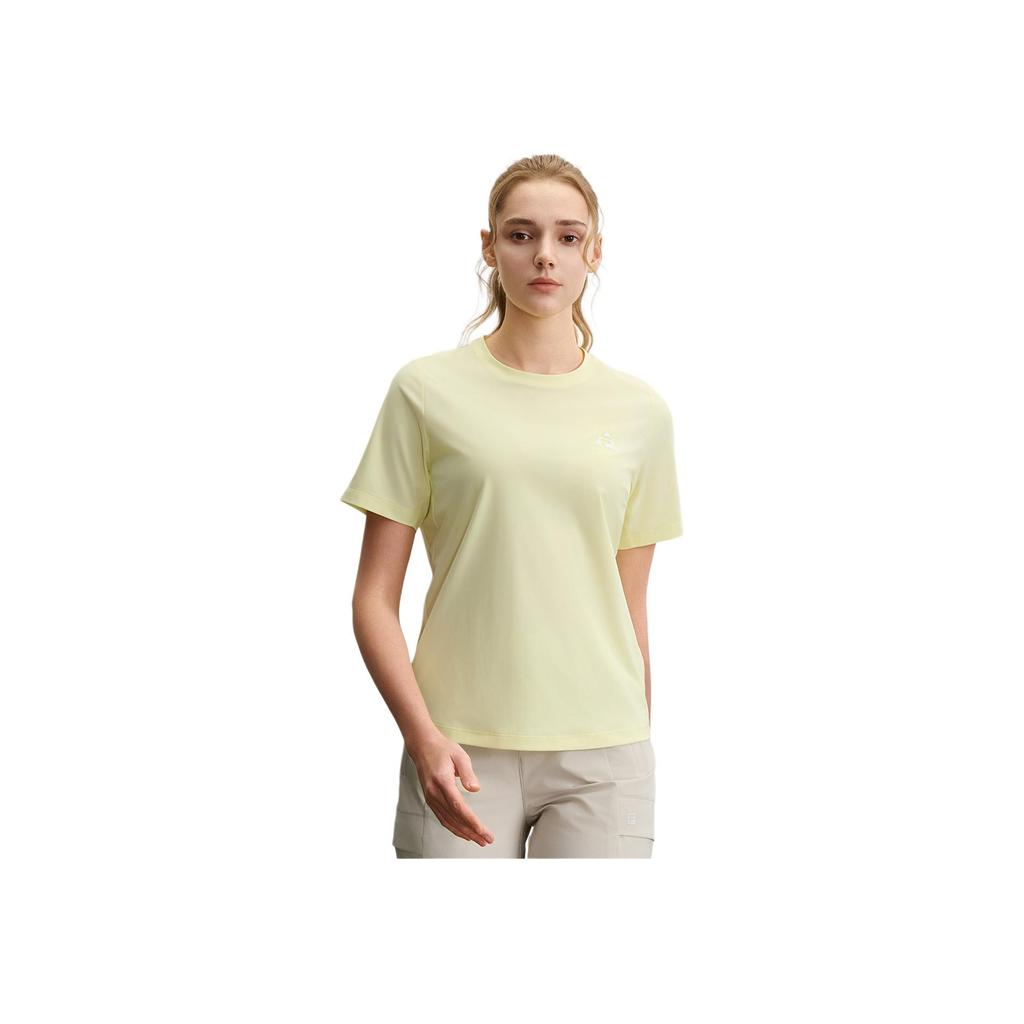 New FILA EXPLORER T Shirt Women's Tender Shoot Yellow YE A11W527102F-YE