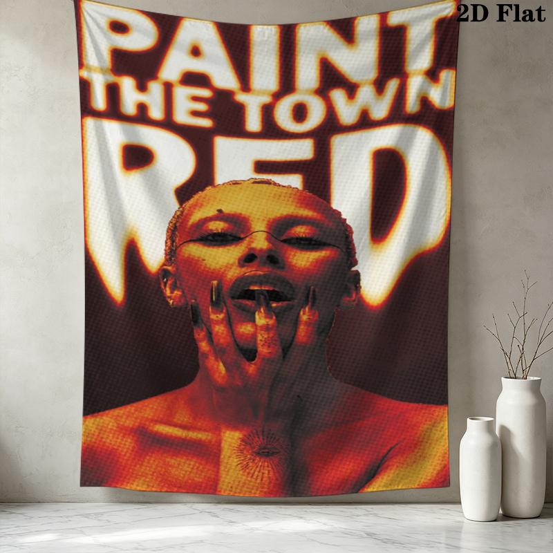Doja Cat Pattern Wall Tapestry Aesthetic Wall Hanging Printed Fabric Blanket Decorative Tapestries for Bedroom Living Room Home Decor