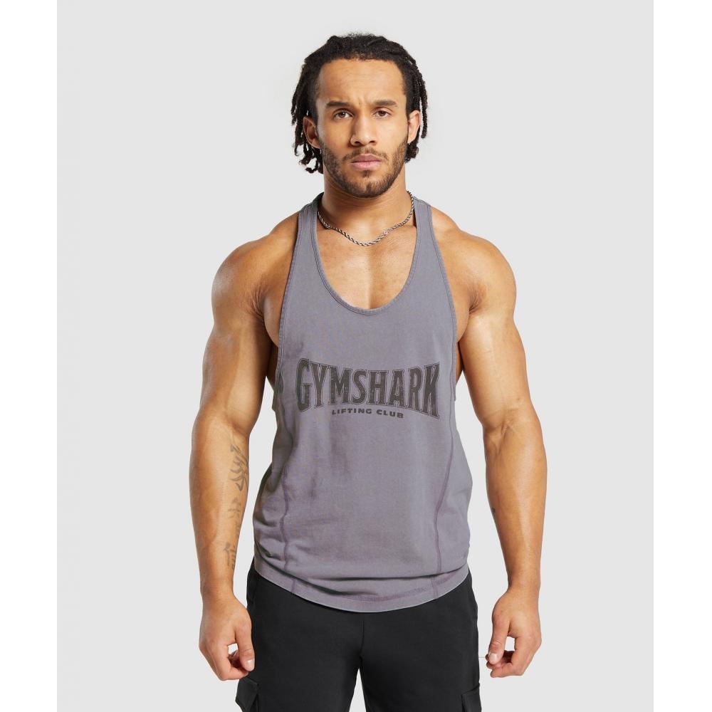 

GYMSHARK Heritage Washed Stringer Fog Purple A4A8U PBVT S