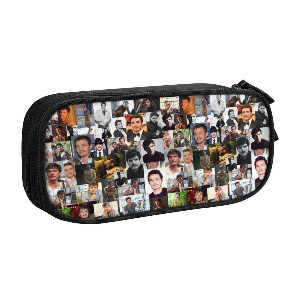Chilean American Pedro Pascal Pencil Case for Girl Boy Big Capacity Film And Actor Pen Bag Box School Supplies