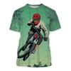 3D-printad Cykling T-shirt Herr Stor Storlek Kortärmad T-shirt Mode Casual Rund Hals T-shirts Harajuku Sporttoppar