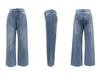 2025 Spring/Summer Women's Light Color High Waist Wide-Leg Slimming Jeans