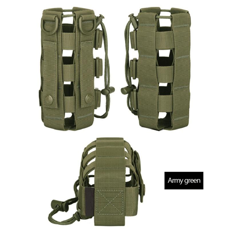 Tactical Molle Water Bottle Pouch Carryall Military Outdoor Activity Travel Hiking Drawstring Water Bottle Holder Kettle Carrier 03L - 08L
