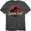Jurassic Park Stone Logo Adult T Shirt Charcoal Collection Unisex T-Shirt