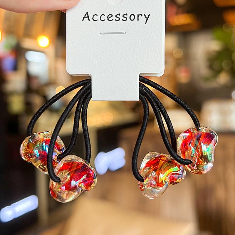 

Guochao Червона серія Милі мультяшні гумки для волосся для дівчаток