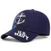 Unisex Anchor Embroidery Baseball Caps Outdoor Adjustable Spring and Autumn Casual Sunscreen Hat