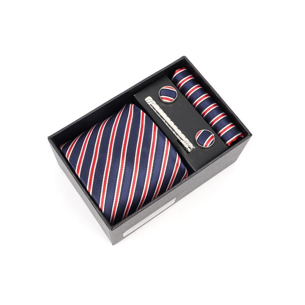 Luxury Men's Tie Gift Box with High-End Jacquard Embroidery