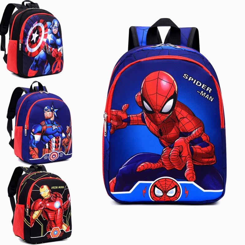 Toddler Boys Cartoon Backpack Trendy Superhero Design Ages 2-5 Durable Nylon