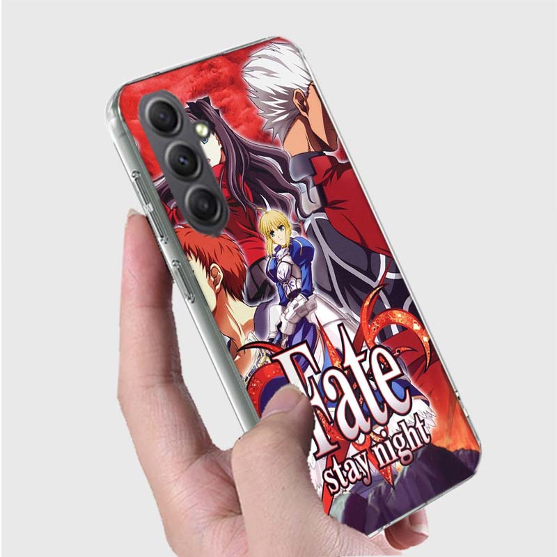 Bilibili F-Fate Stay Night Phone Case for Samsung A16 A26 A36 A56 A17 A37 A57 A07 A06 A02S A03 A04S A05S Galaxy Note 20 10 A50S