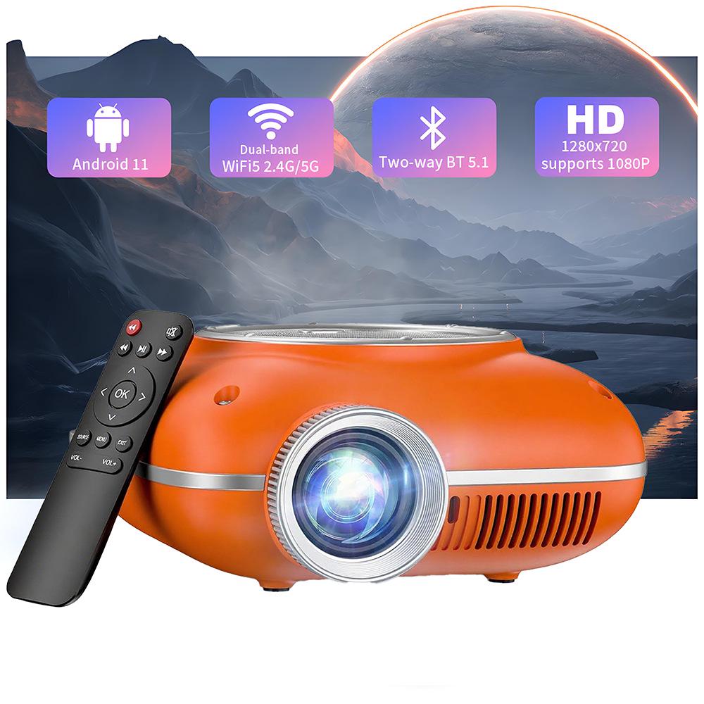 Compact Portable HD Home Theater Projector with Mobile Phone Compatibility