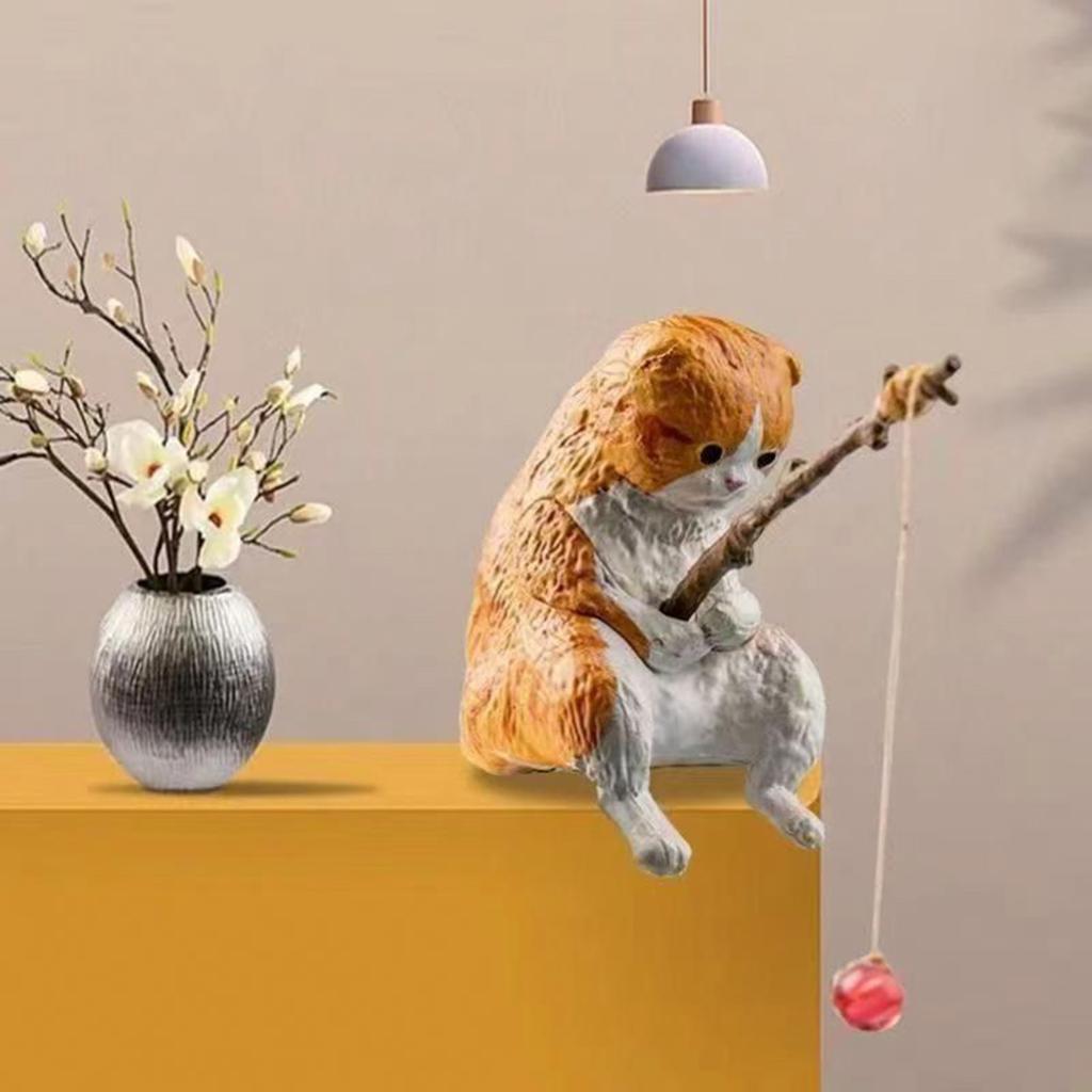 A Fishing Ornament Holding A Fishing Rod 7PC