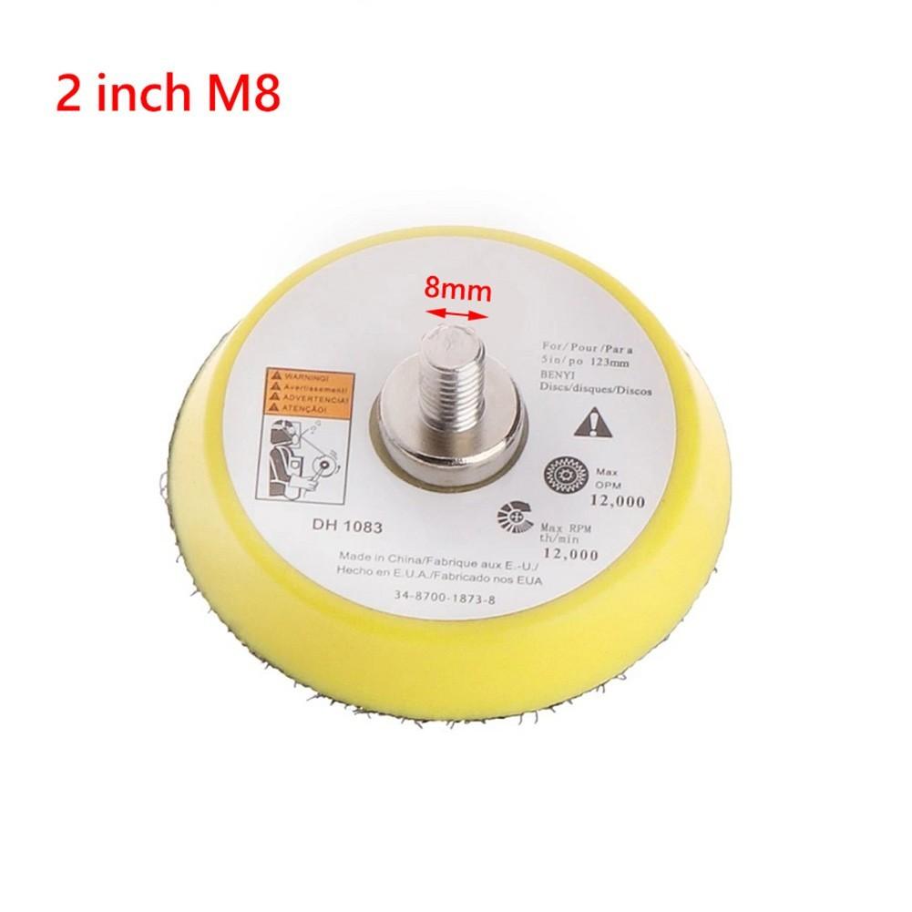 2/3/5 Inch Polishing Sanding Disc Backing Pad Hook And Loop/For Pneumatic Sander