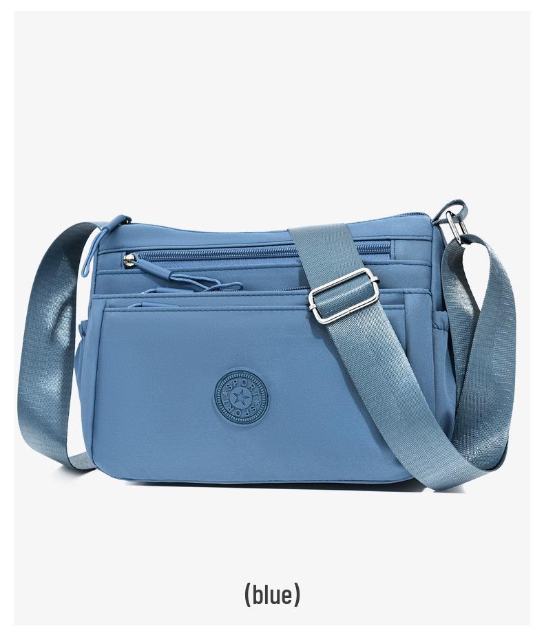 2026 Women's Multi-Pocket Oxford Shoulder Bag: Stylish, Layered, and Simple Crossbody for Casual Commuting