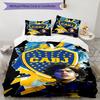 Boca Football Club Printed Pattern Duvet Cover Set – Includes 1 Duvet Cover and 2 Matching Pillowcases Bedroom Decor Christmas Gifts