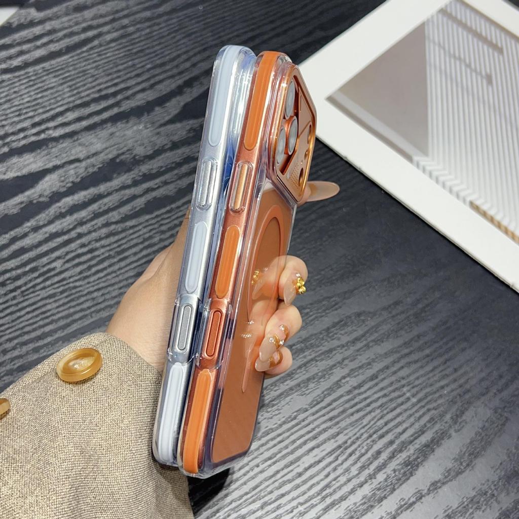 Premium iPhone 17 Pro Max Hülle: Zweifarbiges Eiskristall-Design mit Magnetischer Saugung und Vollständigem Fallschutz