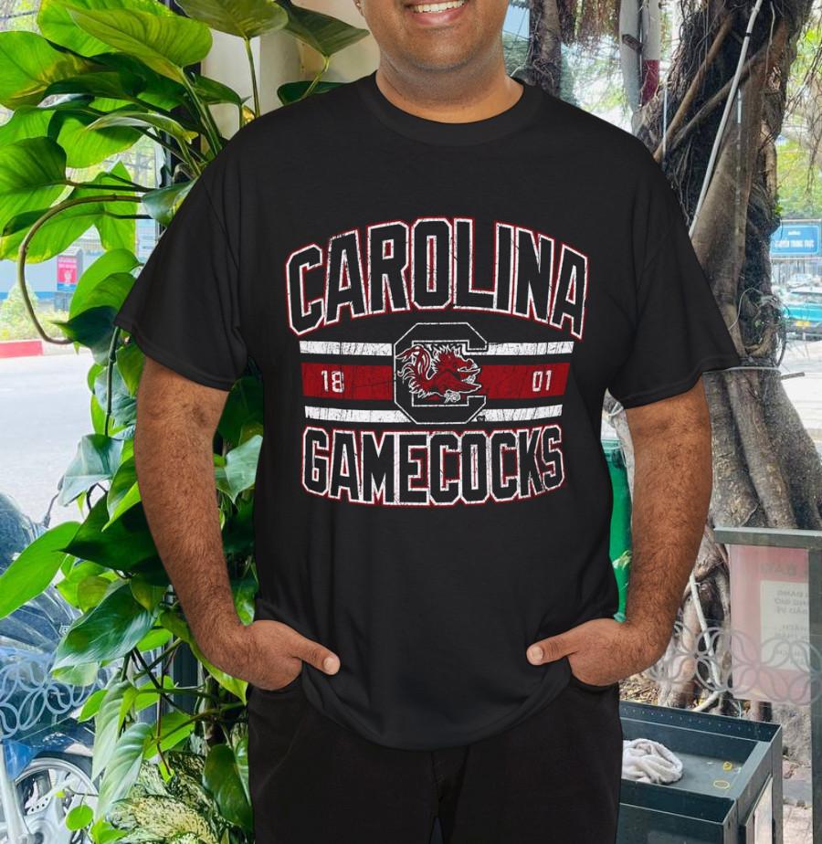 

South Carolina Gamecocks Vintage Stripe Officially Licensed T-Shirt 4XL