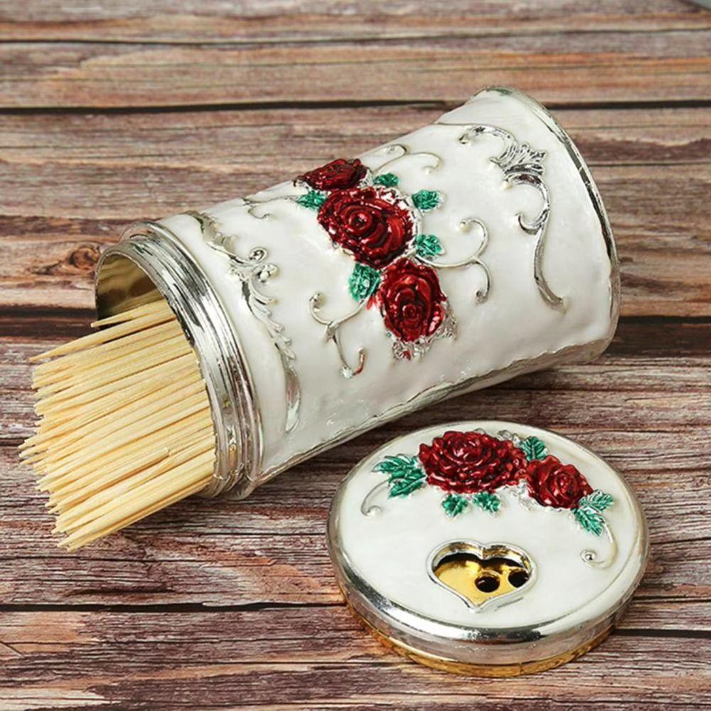 European Style Toothpick Container Lightweight Toothpick Organizer Case Gifts Toothpick Bucket