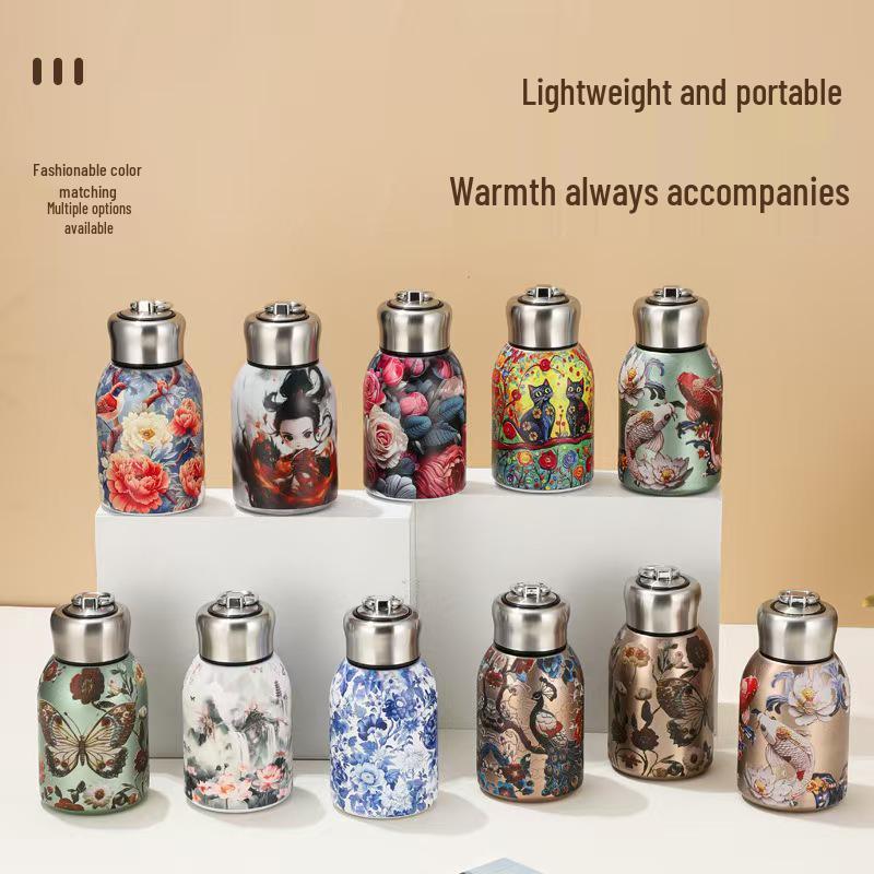 Warm Yue 316 Stainless Steel Mini Thermos Cup - 300ml Portable Office Gift