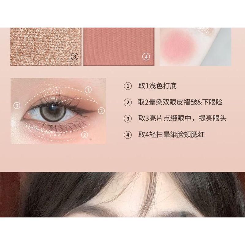 CCSHEER - Four-Color Blush & Eyeshadow Palette - 3 Types