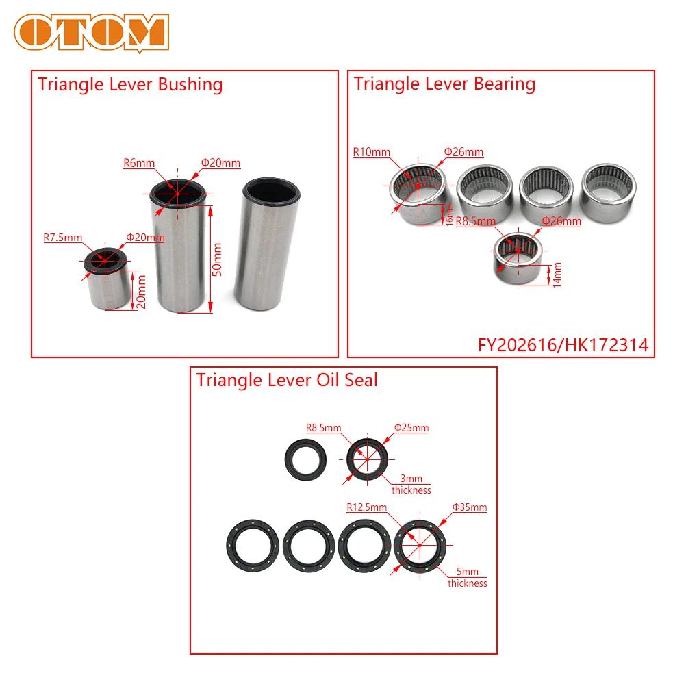 OTOM Motorcycle Shock Triangle Lever Linkage Arm Bearing Seal Bushing Repair Kit For KEWS K16 K18 ZONGSHEN NC250 NC450 Off-road