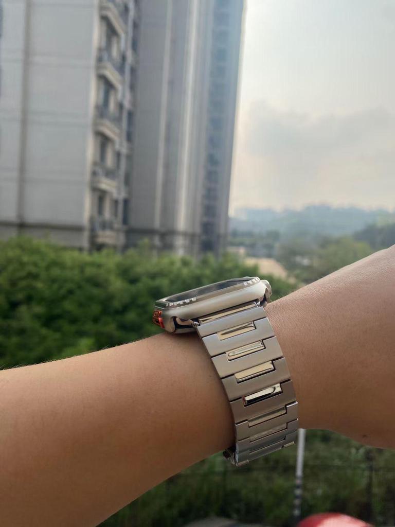 Kompatibelt Ultra Metallskal för Apple Watch Series 9 (44/45mm)