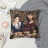 Beliebte TV-Serien-Liebespaare, Bon Appetit, Your Majestät, quadratischer Kissenbezug, Kissenhülle, Dekokissenbezug für Sofa und Wohnzimmer
