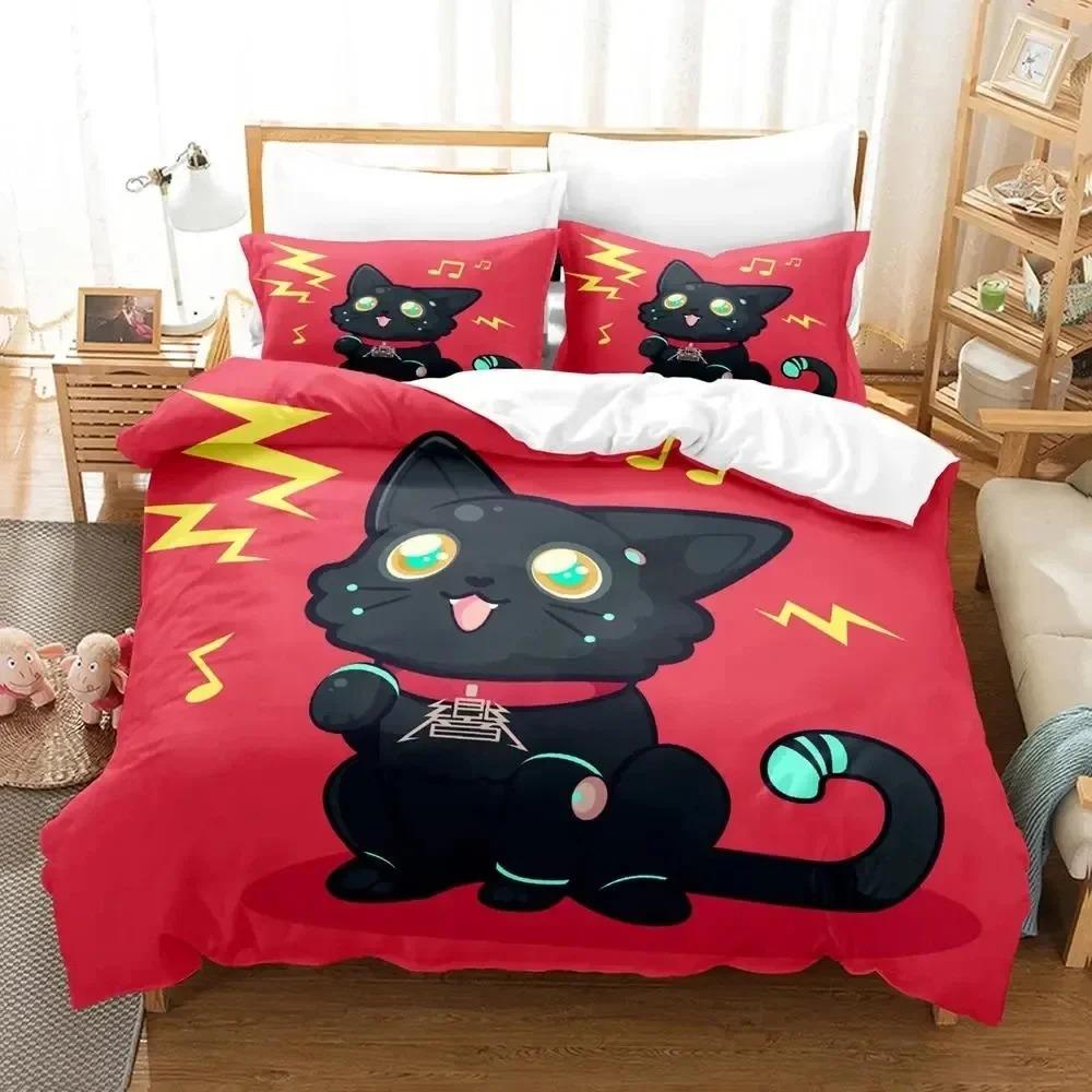 Anime Game Hi-Fi Rush Bedding Set Duvet Cover Bed Set Quilt Cover Pillowcase Comforter king Queen Size Boys Adult Bedding Set