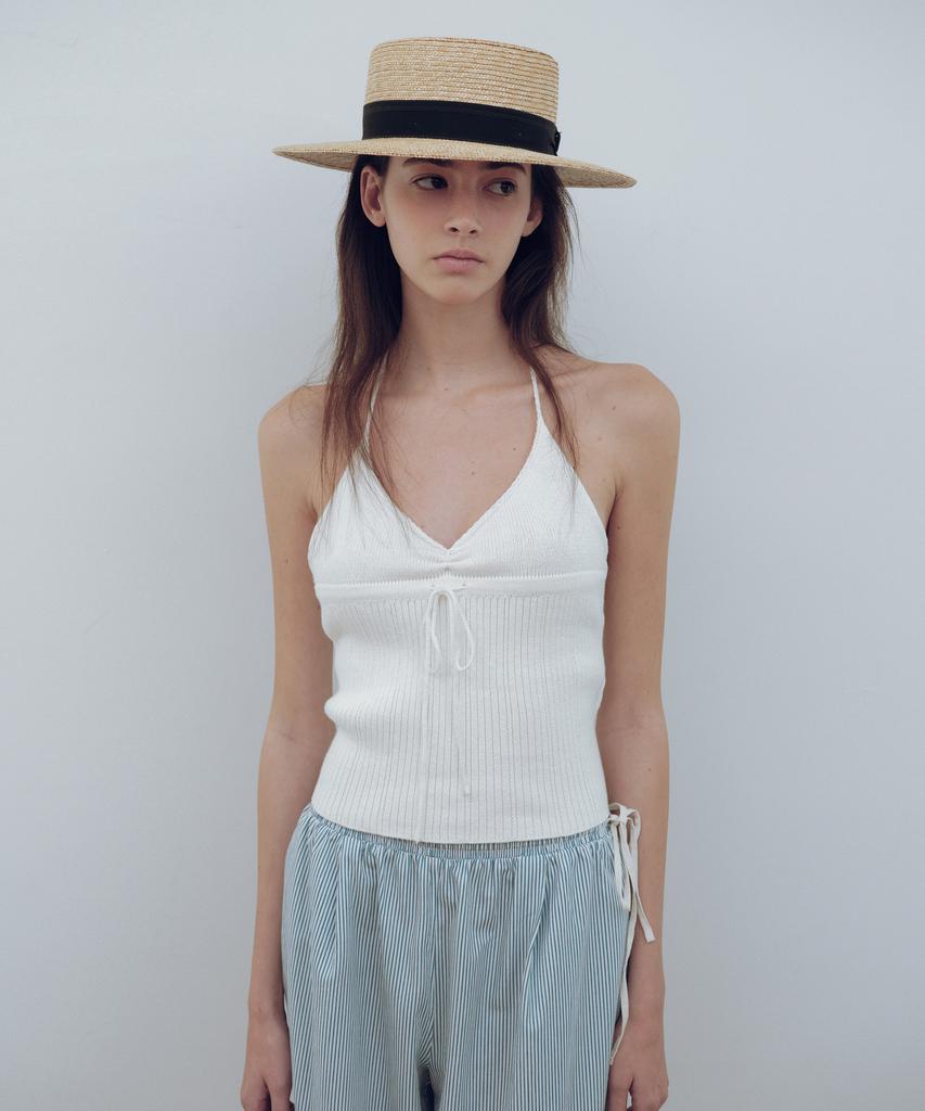 Yulago Riley Halter Neck Knit Top
