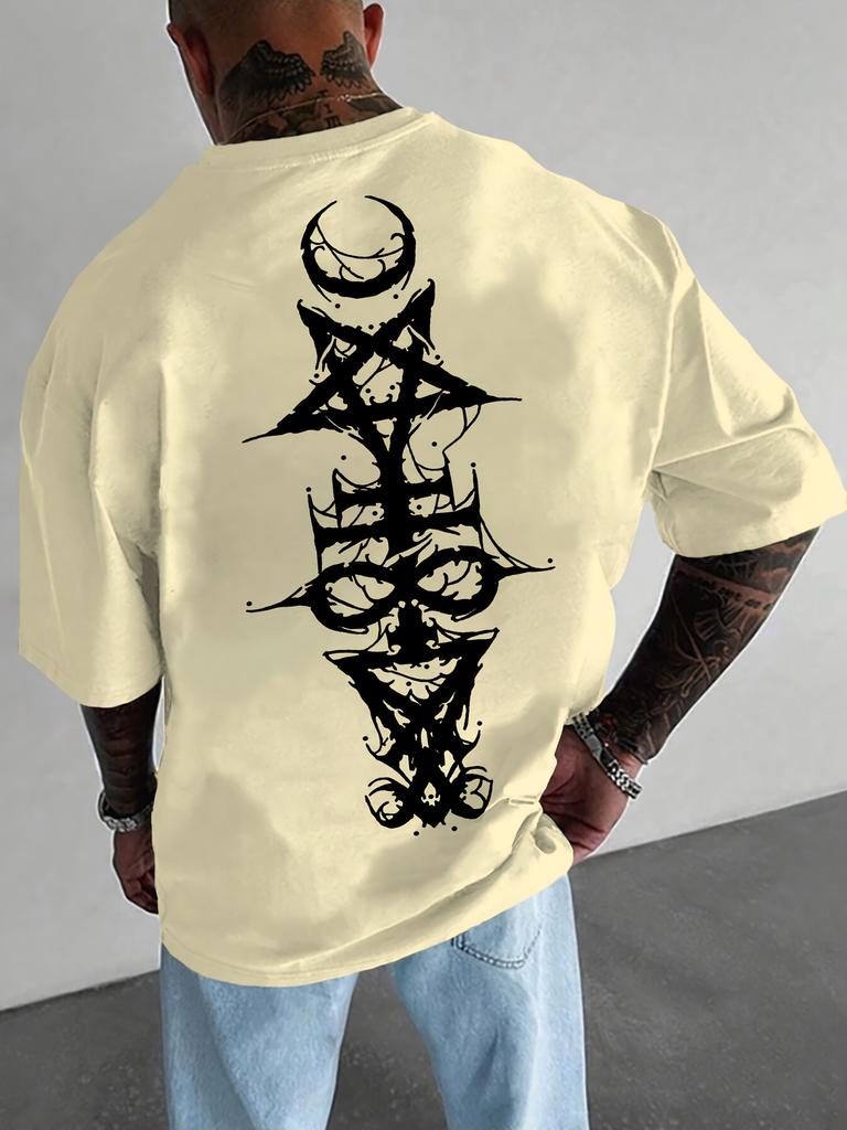 T-shirt d'été à manches courtes et imprimé pour homme