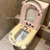 EVA Waterproof Antibacterial Toilet Seat Cover - Washable, Universal, Cute Design, Adhesive Cushion for All Seasons
