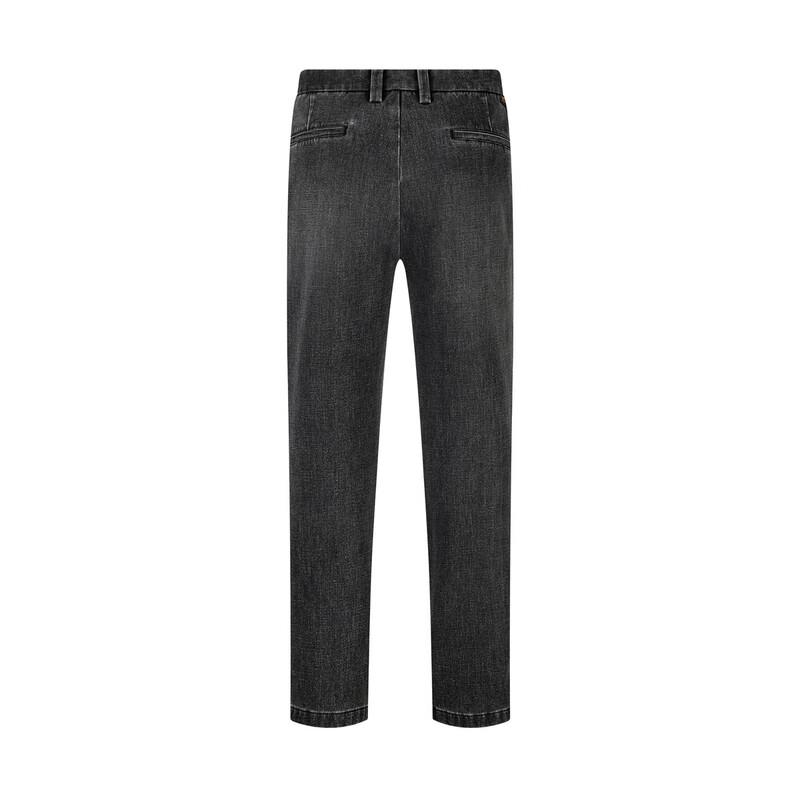 Qipai Men's Relaxed Fit Straight-Leg Ankle Jeans