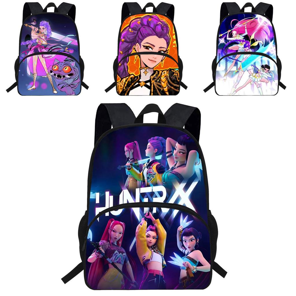 Kpop Demon Hunters Backpack For Kids With Breathable Oxford Fabric And Shock Absorption For School Use
