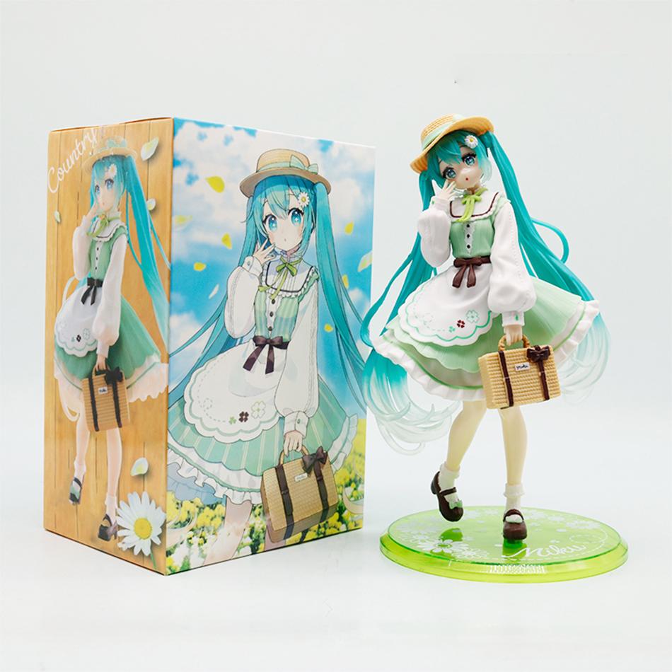 Figure Original Taito Fashion Hatsune Miku Country Anime Figure Toys Action Figurine Pvc Model Collection Doll Birthday Gifts