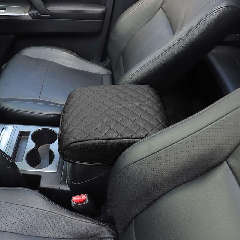 Leather Armrest Protective Cover Anti-Scratch Pad Decoritive Cover For Mitsubishi PAJERO 2007-2021  Car Interior Accessories