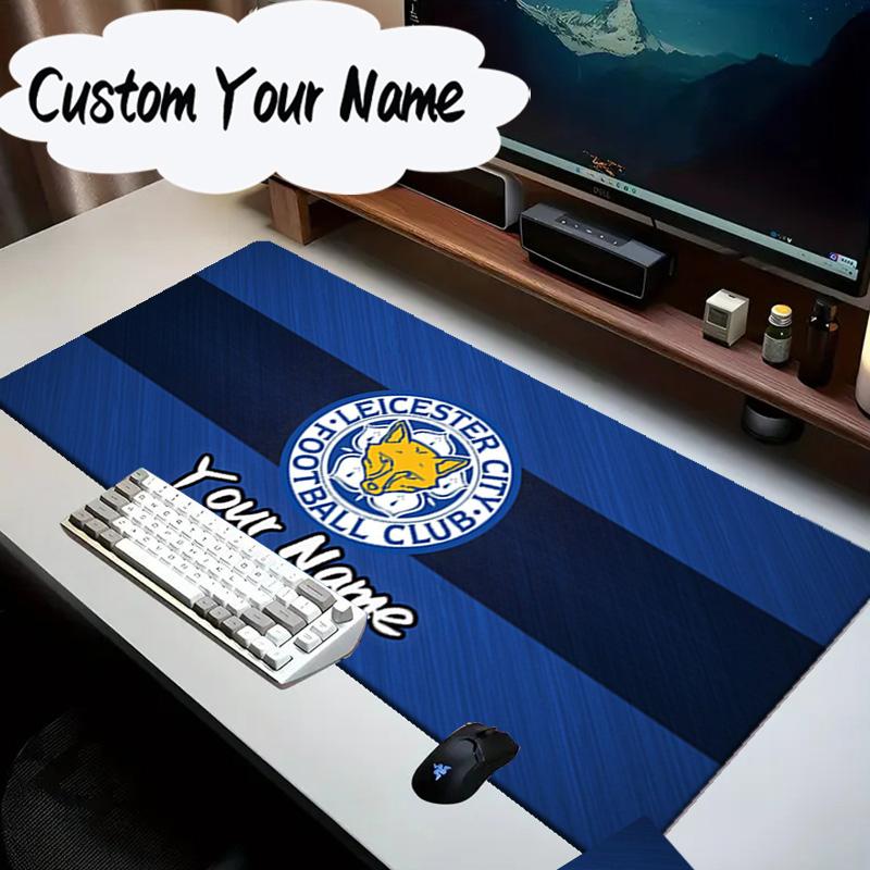 Custom Name Mouse pad Leicester City Football Club Mouse Pad Desk Mat, Non-Slip Rubber Backer Pad For Computer Notebook Gaming Mouse Pad Gift