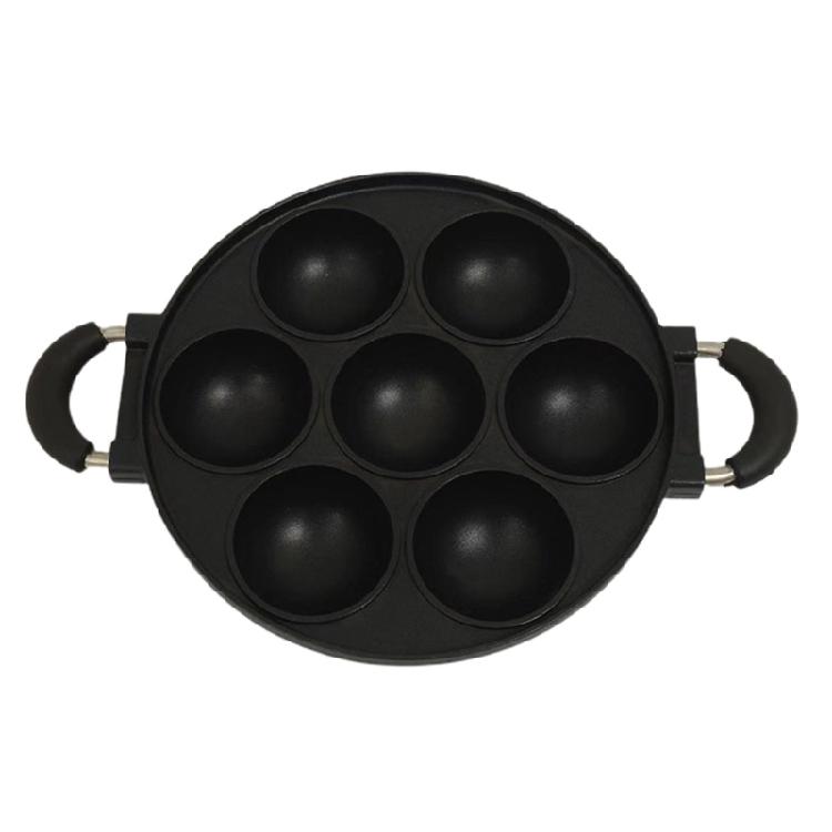 7-Loch Pfannkuchen-Eierform Maker Antihaft-Eierkocher Küchenzubehör Snack-Kuchen