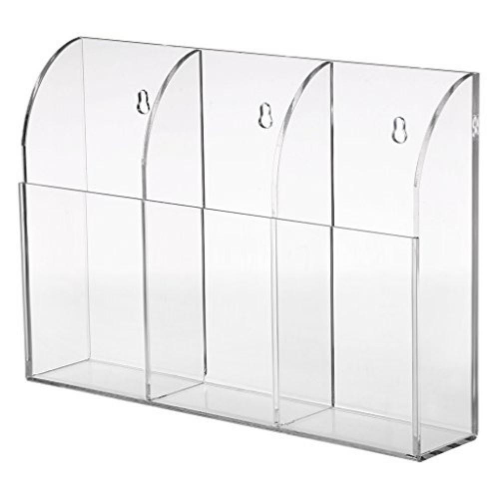 Acrylic Remote Control Holder Clear Universal Remote Control Box MultiPurpose Wall Mount Remote Control Organizer
