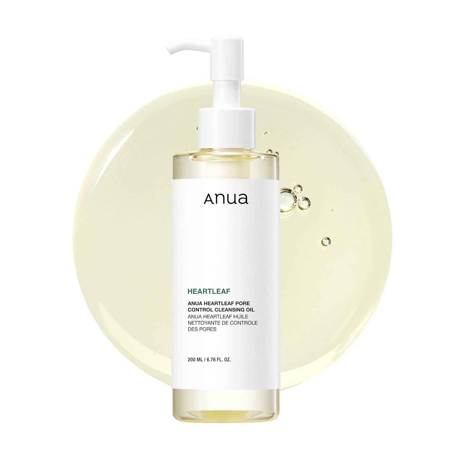 Anua Heartleaf Pore Control Cleansing Oil, Oil Cleanser for Face, Makeup Blackhead Remover, Korean Skin Care 200ml 1ea