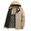 Mens Hooded Thick Winter Puffer Jacket Warm Cotton-Padded Coat Casual Loose Fit Cold Season