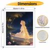 Disney Princess Boat Night Oil Painting Hand Painting Coloring Painting Handmade Diy Home Decoration Gift
