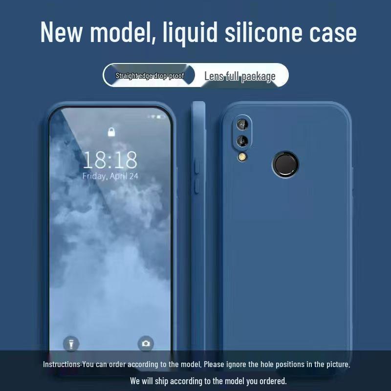 Huawei Nova 3i Liquid Silicone Drop-Proof Case - Simple, Skin-Friendly, Solid Color Cover