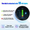 12V Fuel Level Indicator 10 LED 2Inch Gasoline Level Gauge High Precision Electronic Fuel Meter for Car Motorcycle SUV ATV Truck