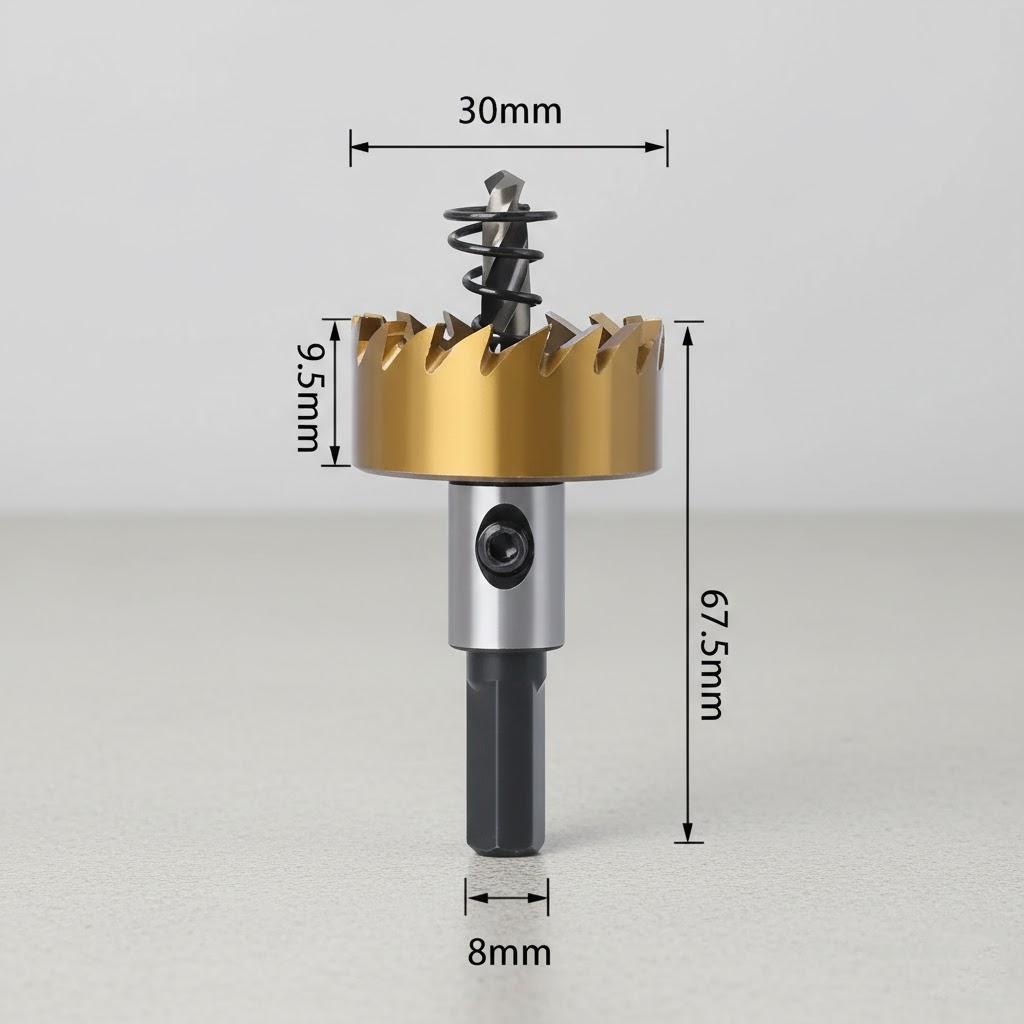 5Pcs Hole Saw Cutter Drill Bit Set HSS for Sheet Metal Reaming Tools 16 18.5 20 25 30mm Heavy Duty Drill Bits