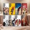 Hawks BNHA M-MHA Phone Case For Samsung S26,S25,24,23,22,30,21,10,9,Ultra,Plus,Lite,FE Soft Black Case