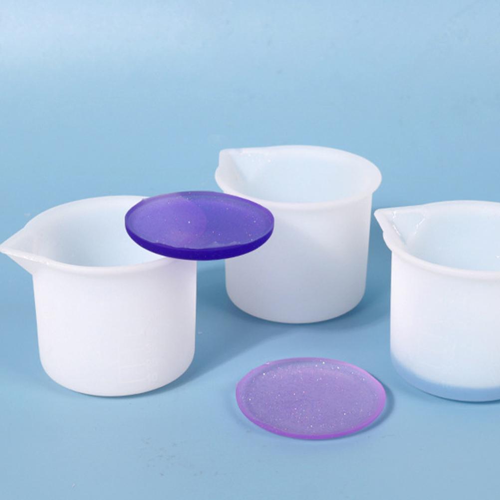 50ml Silikonowy kubek miarowy Kubki do mieszania Zestaw narzędzi do tworzenia rękodzieła z żywicy epoksydowej Kubek do mieszania żywicy i farb Zestaw Materiał Mini