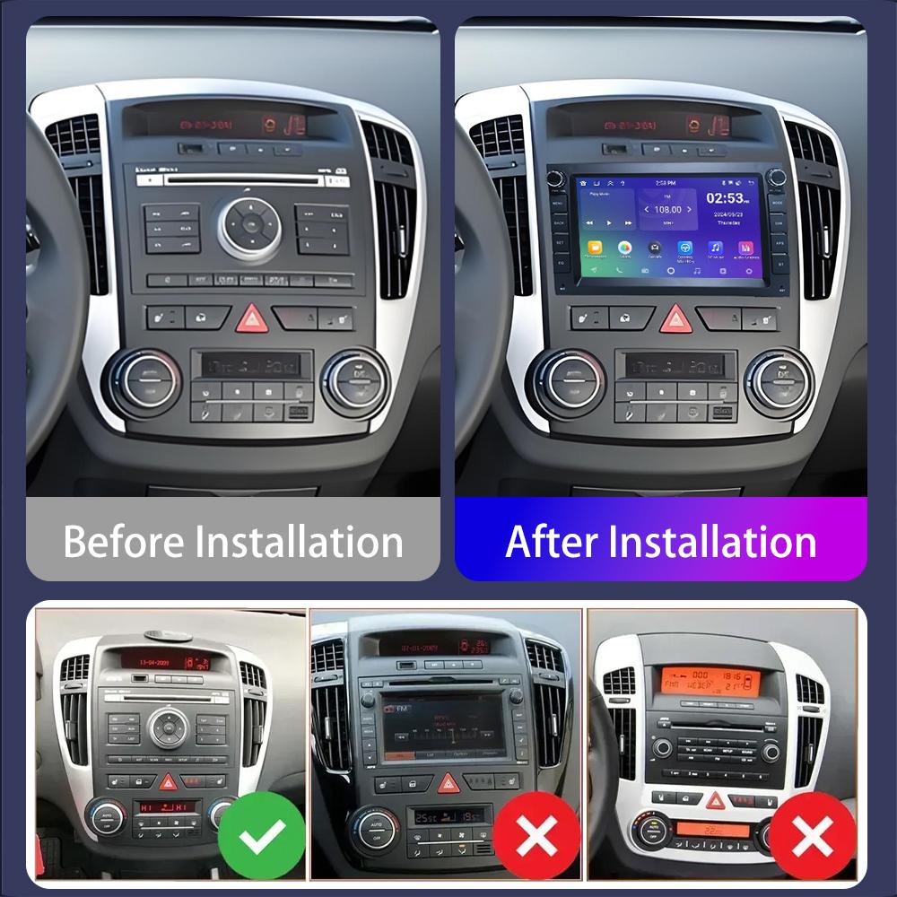 Autoradio Android für KIA CEED 2010-2012 Carplay Head Unit 2Din Autoradio Navigation 2+32GB