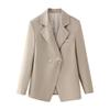 European & American Style Women's Autumn/Winter 2024 Two-Button Slimming Long-Sleeve Blazer