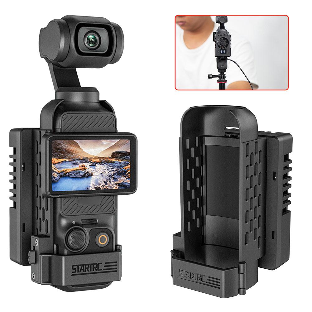 Magnetyczny Szybkozłączny Chłodzący Powietrze do Kamery Dji Osmo Pocket 3 Z Regulowanym Kątem Ujęcia Stały Uchwyt do Streamingu na Żywo Vlog